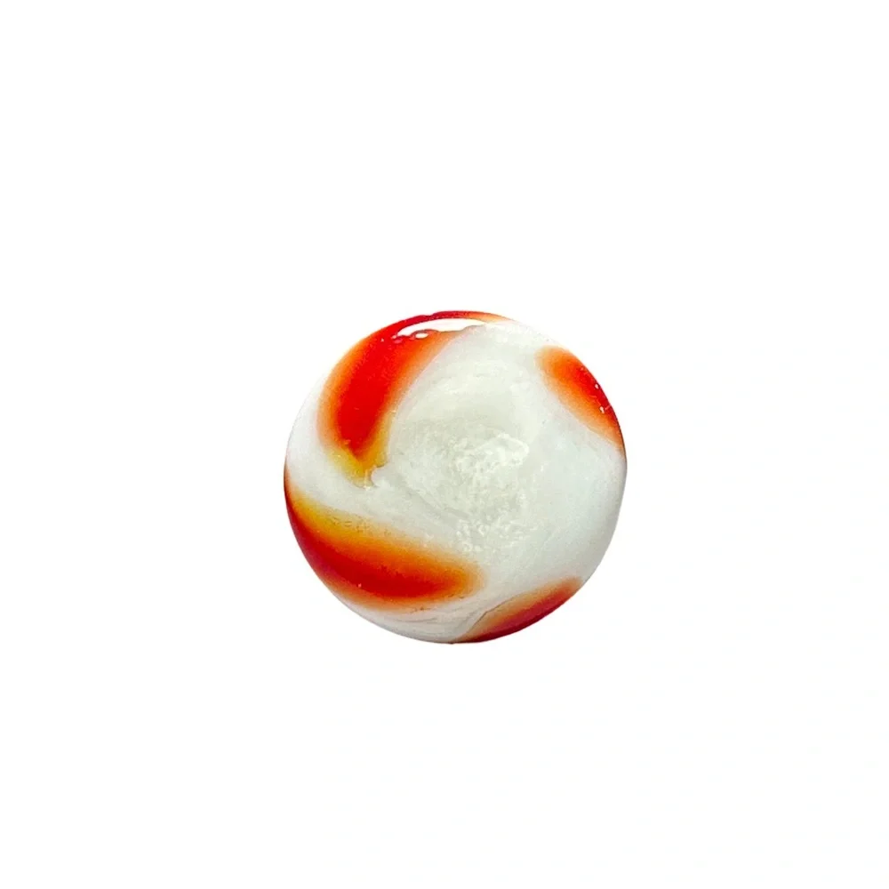 Murano Glass Red White Swirl Ornament Pendant